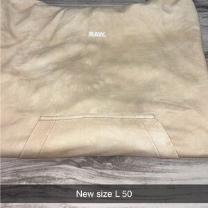 G-Star RAW Beige Tie-Dye Pullover Sweater